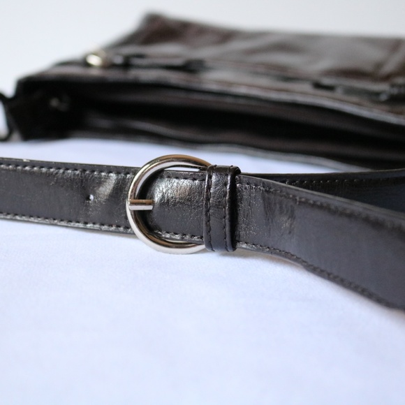 BACI Italian Purse Shoulder Bag Brown Italian Leather & Man Made Trim Fall - Picture 7 of 9